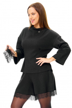 Джемпер, шорты, манжеты T&N 7715 черный - фото 2