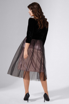 Платье Avanti 752 черно-розовый_металик - фото 3