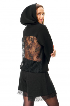 Худи, шорты T&N 7718 черный - фото 1