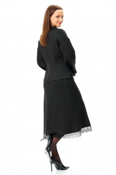Джемпер, юбка, манжеты T&N 7721 черный - фото 2
