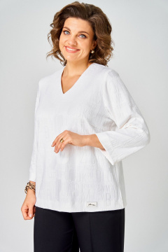 Блуза БелЭльСтиль 880-3_30_22 белый принт - фото 1