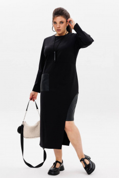 Платье Anelli 60 черное_искушение - фото 1