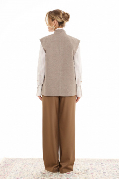 Жилет Prestige 5561 серо-бежевый - фото 3