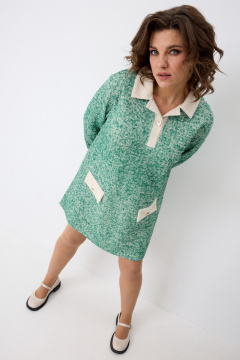 Платье BegiModa 1061 малахит - фото 5