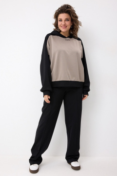 Брюки, худи BegiModa 3103 черный кварц - фото 1