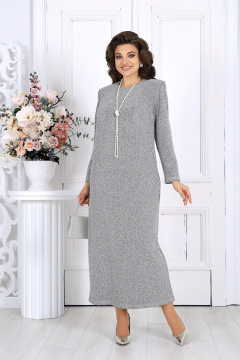 Платье Ninele 6036 серебряный - фото 3