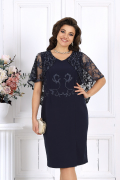 Платье Ninele 7508 синий - фото 3