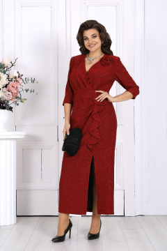 Платье Ninele 7515 красный - фото 5