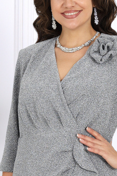 Платье Ninele 7515 серебро - фото 2