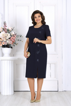 Накидка, платье Ninele 7516 синий - фото 3