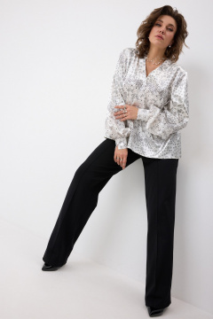 Блуза BegiModa 4146 круги_на_белом - фото 4