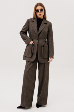 Брюки, жакет Ambera Style 2143 коричневый - фото 1