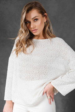 Джемпер Erika 7201 белый - фото 2