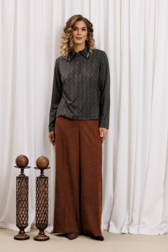 Джемпер Gizart 15422 серый тигровый замша - фото 3