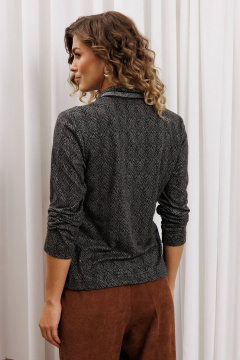 Джемпер Gizart 15422 серый тигровый замша - фото 2