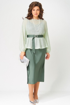Накидка, платье Fita 3221 нефрит_мята - фото 3