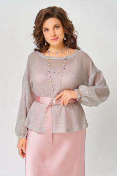 Накидка, платье Fita 3223 розово-дымчатый - фото 5