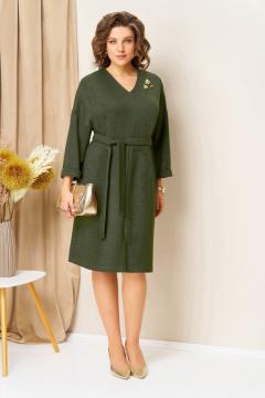 Платье VOLNA 1451 хаки - фото 1