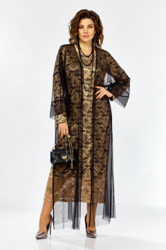 Кардиган, платье Lady Secret 25304 золотой+черный - фото 2