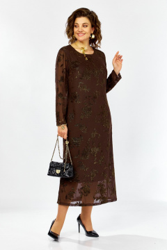 Платье Lady Secret 25312 коричневый - фото 3
