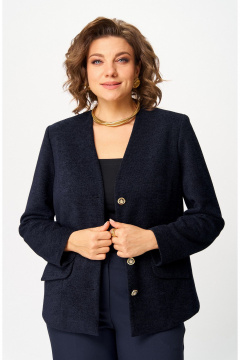 Брюки, жакет БелЭльСтиль 849-2_85_22+601-2_88_22 синий - фото 5