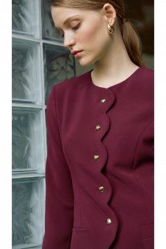 Платье Lokka 1708В бордовый - фото 4