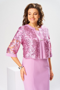 Жакет, платье Romanovich Style 3-2763 роз - фото 4