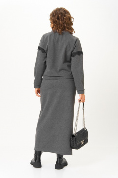 Джемпер, юбка Michel chic 1444 графитовый - фото 5