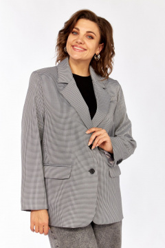 Жакет Rishelie 1014 черный-белый - фото 3