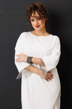 Платье Anastasia 1308 молочный - фото 3