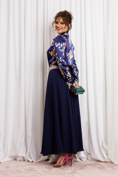 Блуза, юбка Anastasia 1313 темно-синий - фото 5