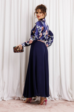 Блуза, юбка Anastasia 1313 темно-синий - фото 4