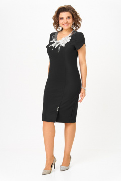 Платье Solomeya Lux 973Б черный-белый - фото 3