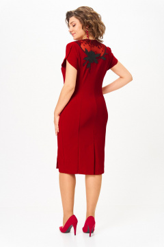 Платье Solomeya Lux 973Е вишня-черный - фото 4