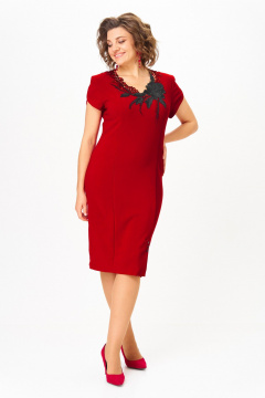 Платье Solomeya Lux 973Е вишня-черный - фото 3