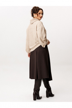 Юбка Liona Style 960 горький_шоколад - фото 4