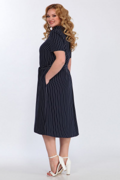 Платье с асимметричным низом и поясом, летнее из вискозы Matini 3.1050 - фото 5