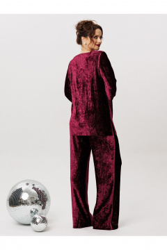 Блуза, брюки Liona Style 966 винный - фото 5