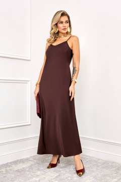 Накидка, платье AGATTI 5995-1 шоколад - фото 5