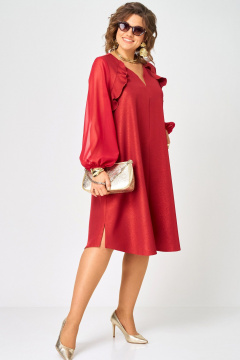 Платье EVA GRANT 7322А красный - фото 2