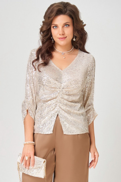 Блуза, сумка Fita 20781 золотисто-бежевый - фото 1