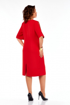 Платье Ольга Стиль С-984 красный - фото 5