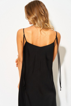 Джемпер, платье Laikony L-504 пудра+черный - фото 4