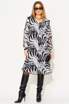 Платье Laikony L-053 бело-черный - фото 1