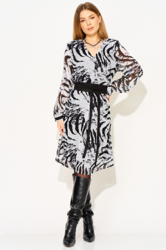 Платье Laikony L-053 бело-черный - фото 2