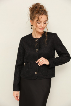 Деловой комплект: укороченный жакет с кружевом и сатином PUR PUR 11-240 - фото 5