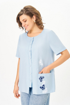 Блуза DaLi 5768 голубая - фото 2