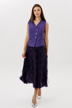 Жилет, юбка Fantazia Mod 5336 черника - фото 5