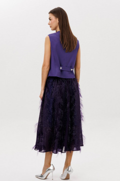 Жилет, юбка Fantazia Mod 5336 черника - фото 3
