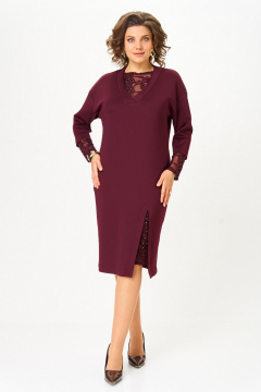 Платье Koketka i K 1337-1 бордовый - фото 3